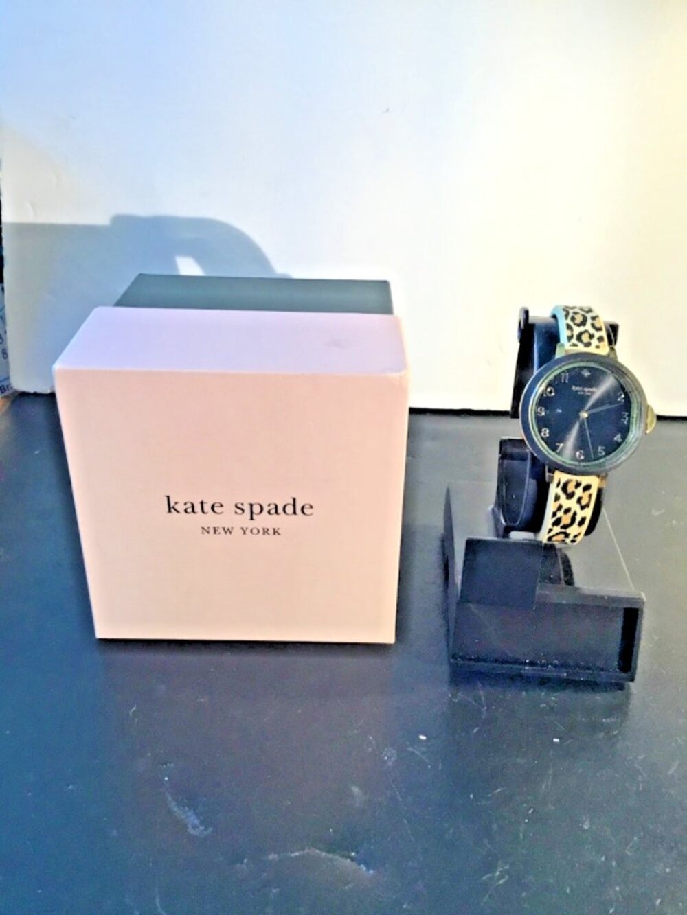 Kate Spade== New York PARK ROW== Ladies KSW1485== Leopard BAND== Quartz Watch